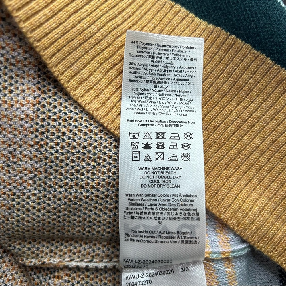 KAVU Hillrose Gold Valley Mountain Sweater Size Small - Picture 7 of 8